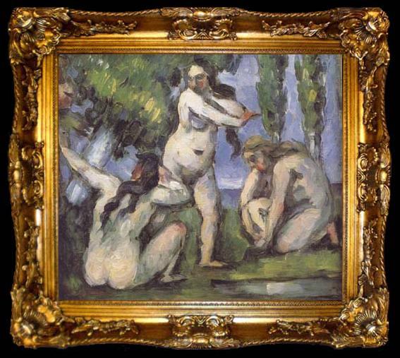 framed  Paul Cezanne Three Bathers (mk06), ta009-2